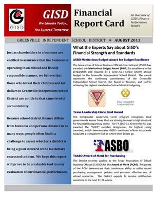 Finance Quarterly Report 